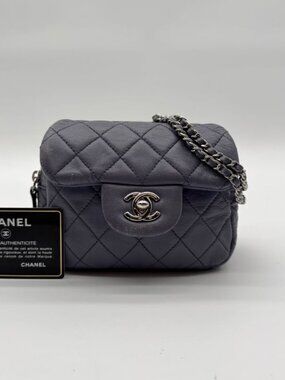 Chanel Shoulder Bag Mini Quilted CC Logo Turnlock
